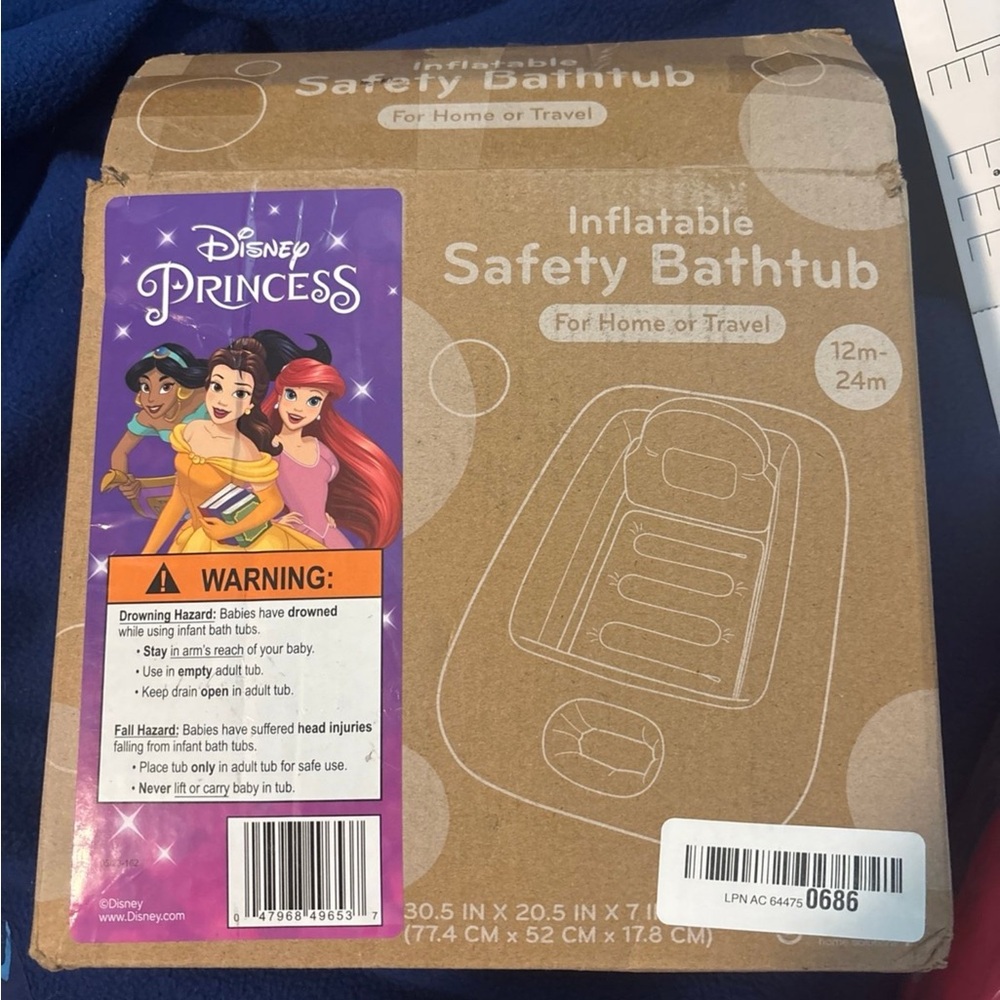 Disney Princess Inflatable Safety Bathtub